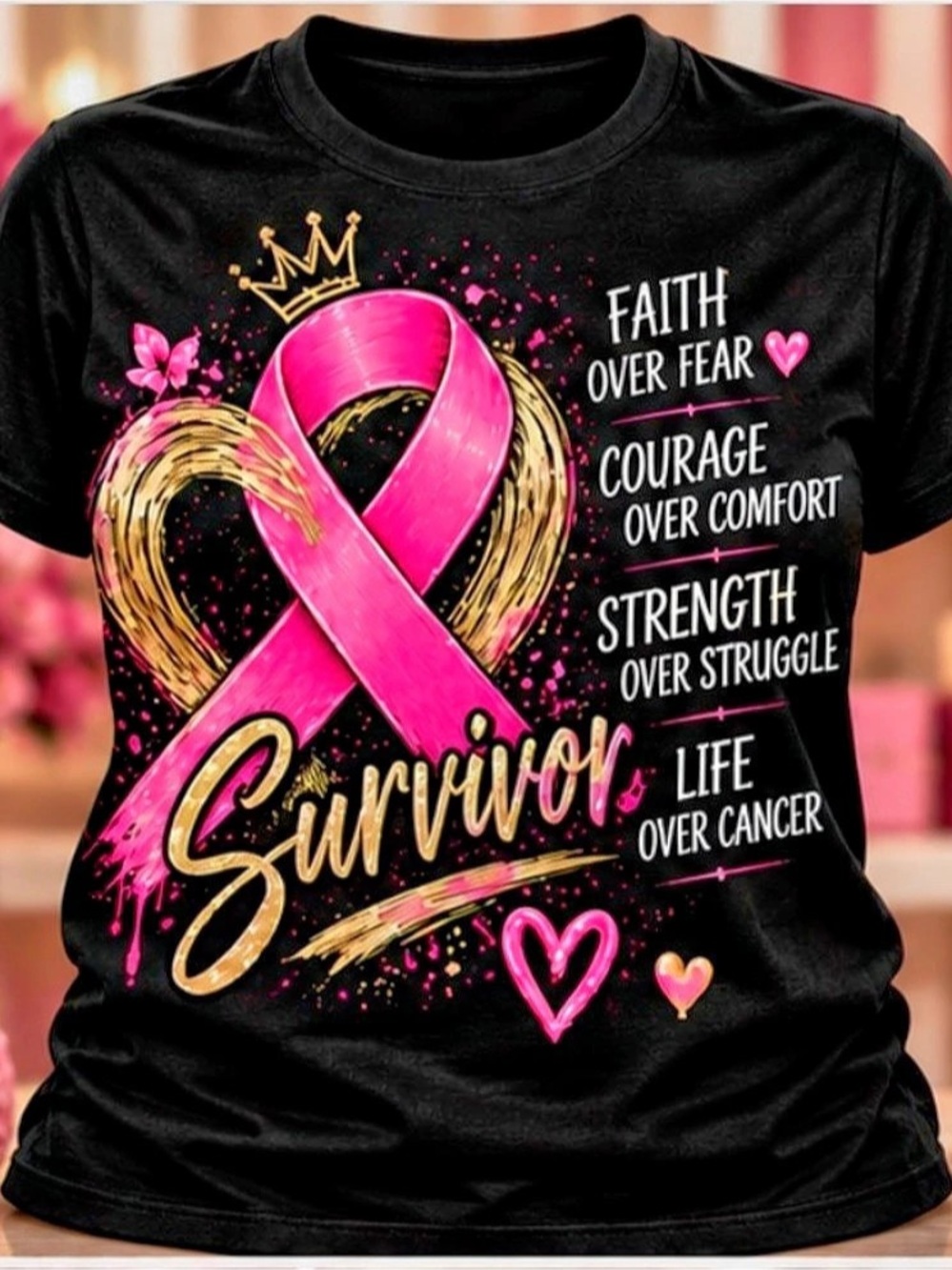 Survivor Cancer Awareness Graphic Tee